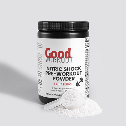 Nitric Shock Pre-Workout Powder (Fruit Punch)